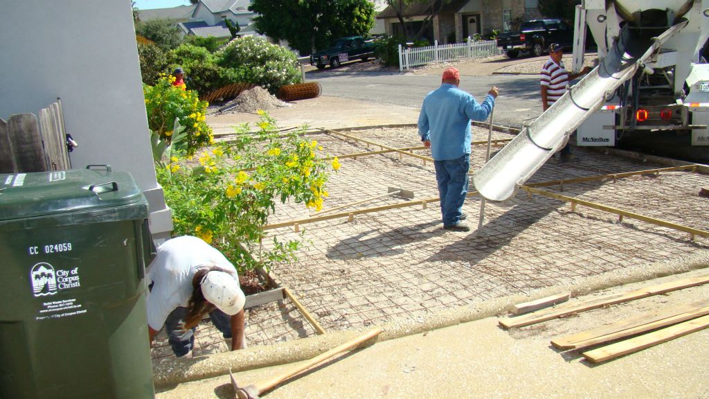 COMPLETED CONCRETE DRIVE